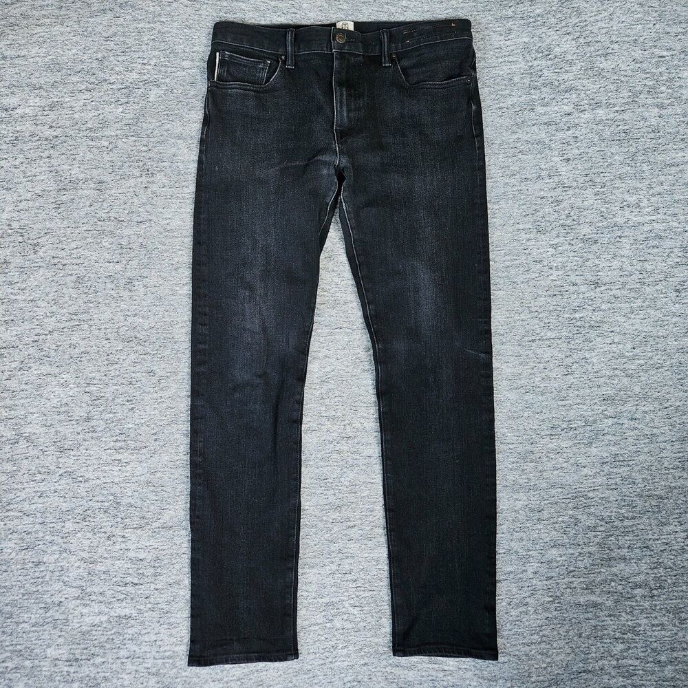 Hiroshi Kato The Pen Slim Black Raw Selvedge Jeans Men's 33 X 31 Made in USA EUC